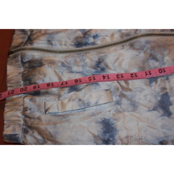 PAIGE Rosie HW Silk Tie-Dye Bomber Jacket "Forever & Ever" Embroidered Small ($3 - Picture 8 of 11
